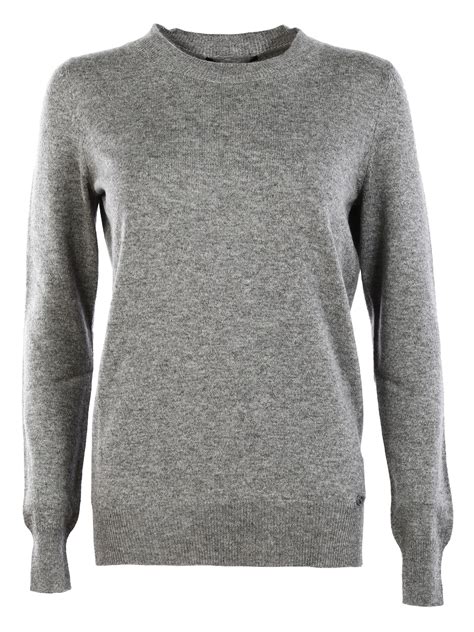 obey gucci crewneck|Embroidered wool cashmere sweater in grey.